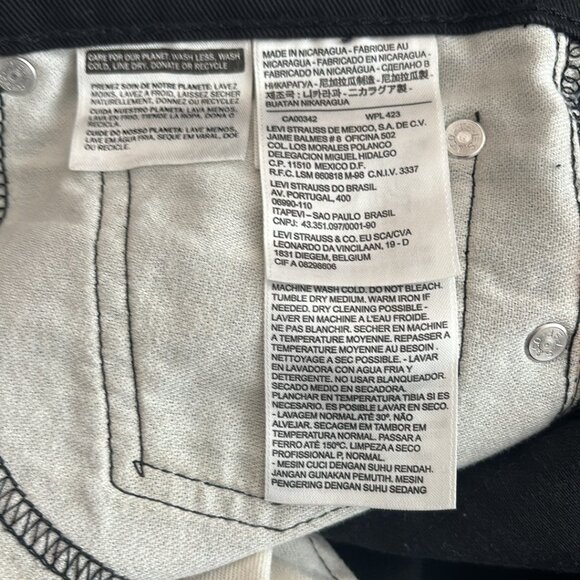 Levi's 510 Skinny Fit Men's Jeans in Black (32x29) - Picture 5 of 6